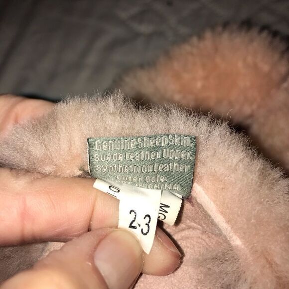 Cloud 9 Shearling Moccasins Pink 3 Booties - Picture 5 of 6